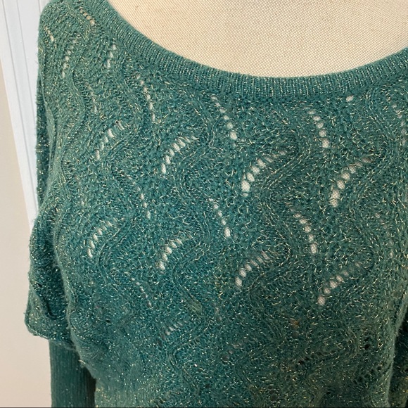 Teal Sparkle Sweater - Picture 3 of 8